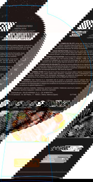 Inde Sarten 30 cm Aluminio Inducción Leather Quttin (6 Unidades)