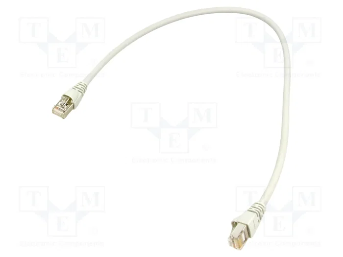 TELEGÄRTNER Patch cord Cat 6a S/FTP RJ45 0,5m gris TELEGÄRTNER Patch cord Cat 6a S/FTP RJ45 0,5m gris