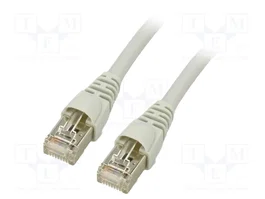 TELEGÄRTNER Patch cord Cat 6a S/FTP RJ45 0,5m gris