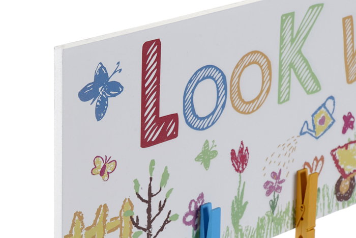 DKD Home Decor Portafotos MDF Animales Multicolor 80x21,5x2,2 cm