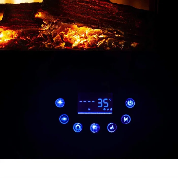 Orbegozo CM 8000 Chimenea Eléctrica de Pared Negro