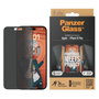 PanzerGlass Privacy para iPhone 15 Plus, Ultra-Wide Fit con EasyAligner
