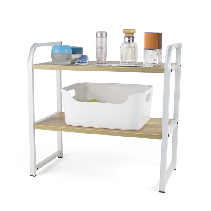 Inde Estanteria Multiusos Madera-Met 46 cm x 21 cm x 6.5 cm (4 Unidades)