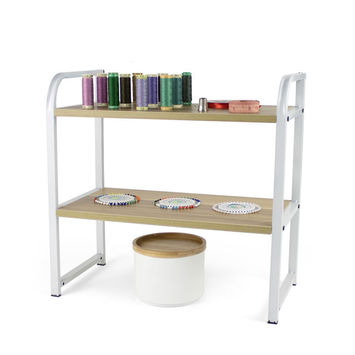 Inde Estanteria Multiusos Madera-Met 46 cm x 21 cm x 6.5 cm (4 Unidades)