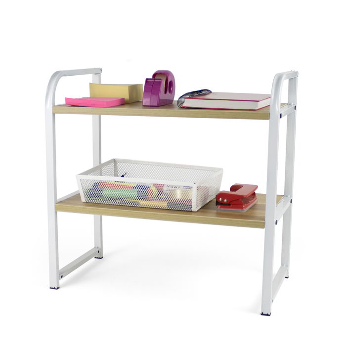 Inde Estanteria Multiusos Madera-Met 46 cm x 21 cm x 6.5 cm (4 Unidades)