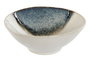 DKD Home Decor Set de 6 Cuencos de Gres Esmaltado Hechos a Mano, Azul y Blanco, 15x15x5 cm