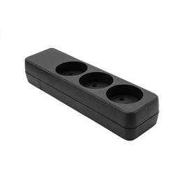 ProXtend Regleta Danesa de 3 vías Negra