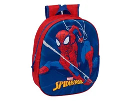 Safta 3d Spiderman Mochila para niños, colegio o deporte, dimensiones 33 x 27 x 10 cm (330x270x100 mm)
