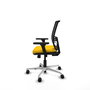 PIQUERAS Y CRESPO Silla de oficina Yunquera con mecanismo Sincro/Traslack, Amarillo y Negro