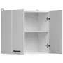 Junona Mueble Alto MH2P60BL 60 cm - 2 puertas - Blanco brillante