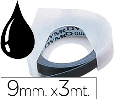 DYMO 520109 Cinta para Impresora de Etiquetas Blanco sobre Negro