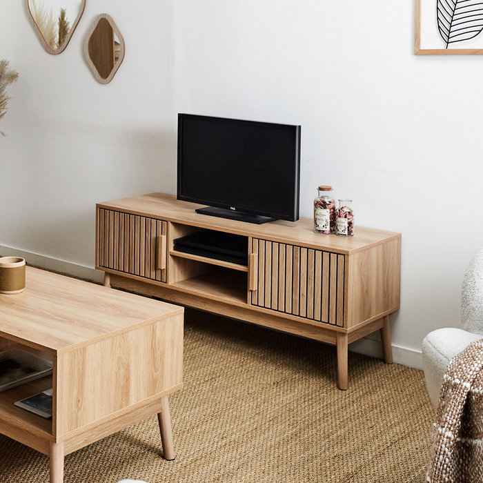 Home Deco Factory Mueble TV Natural 117x40 cm h.48 cm