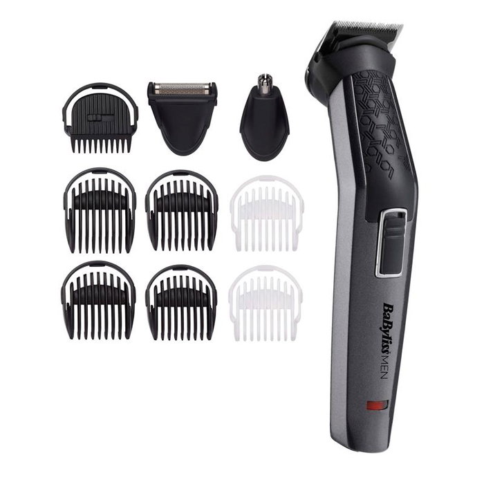 BaByliss Trimmer MT727E Multi-Grooming Set, Color Gris BaByliss Trimmer MT727E Multi-Grooming Set, Color Gris