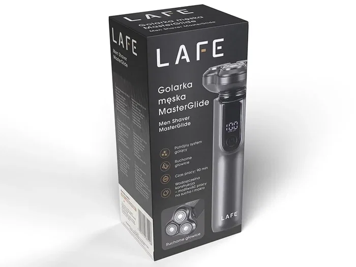 Lafe MasterGlide Afeitadora Masculina con Sistema de Triple Cabezal Móvil, Negro Lafe MasterGlide Afeitadora Masculina con Sistema de Triple Cabezal Móvil, Negro