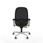 PIQUERAS Y CRESPO Silla de oficina Cilanco Pistacho y Negro con Brazos 3D
