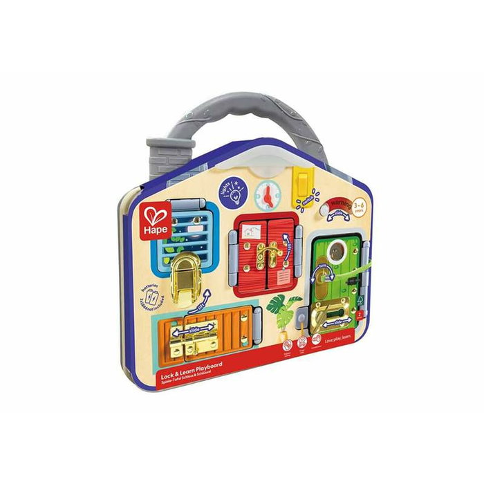 Hape Tablero de juego Bloquea y aprende Hape Tablero de juego Bloquea y aprende