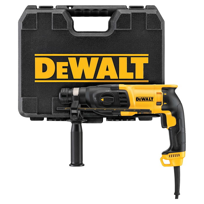 DeWALT D25133K Kombihammer SDS-Plus Profesional 800W, Perforación Máx. 26mm en Hormigón, 1500 RPM, 5500 ppm, 2.6 kg