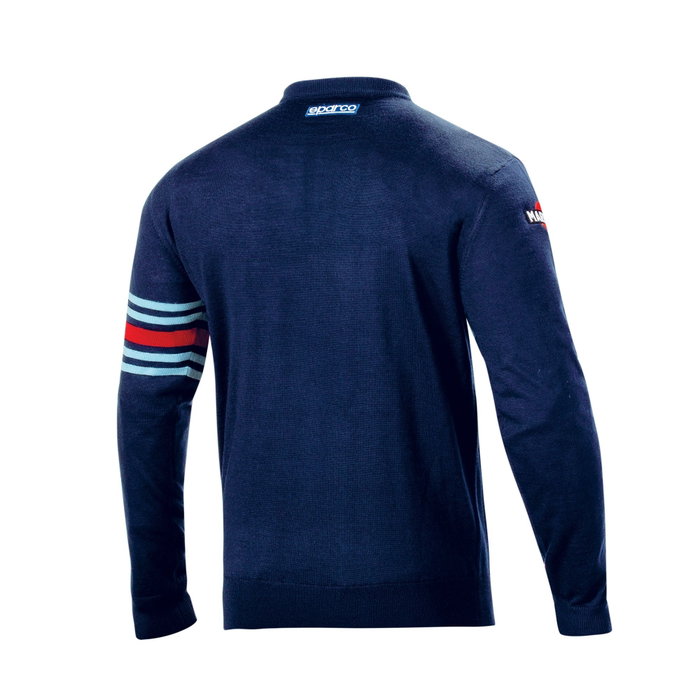 Sparco Sudadera de Algodón de Cuello Redondo Martini-R Azul Talla S