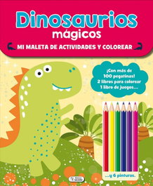 SALDAÑA, Maleta de actividades y colorear - dinosaurios