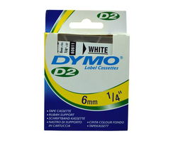Cinta De Rotular Dymo Lm D2 Fondo 10M 6Mm Blanco (60611)
