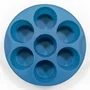Muitomas Molde para Muffins de Silicona Azul para Air Fryer