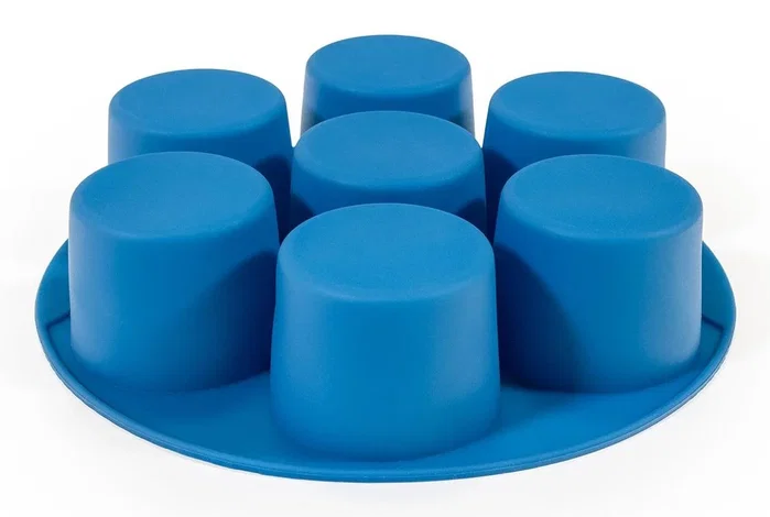 Muitomas Molde para Muffins de Silicona Azul para Air Fryer Muitomas Molde para Muffins de Silicona Azul para Air Fryer