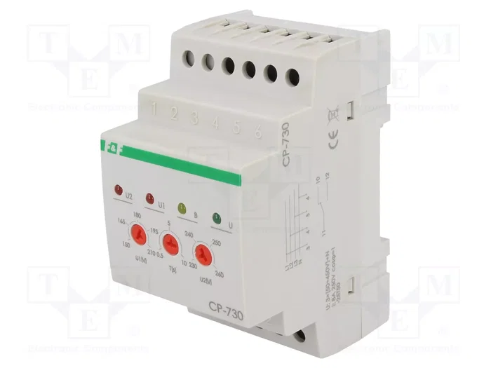 F&F CP-730 Relé de monitorización de tensión SPDT F&F CP-730 Relé de monitorización de tensión SPDT