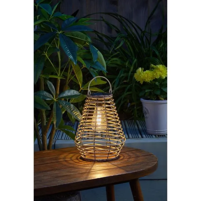 Smart Garden Farol Solar Maris con Filamento LED Blanco Cálido, 5 Lúmenes, Color Beige Natural, Plástico, 27 x 21 cm Smart Garden Farol Solar Maris con Filamento LED Blanco Cálido, 5 Lúmenes, Color Beige Natural, Plástico, 27 x 21 cm