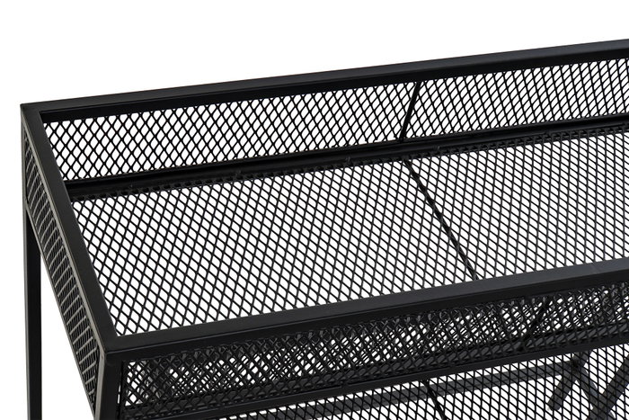 DKD Home Decor Set de 2 Maceteros Metálicos Negros Carter 20