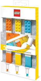 LEGO Blíster 4 subrayadores de gel Amarillo, Naranja, Azul