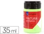 La pajarita Pintura Latex Satina Verde Loro 35 ml Acabado Satinado para Madera Papel Piedra Ladrillo Estuco Cemento