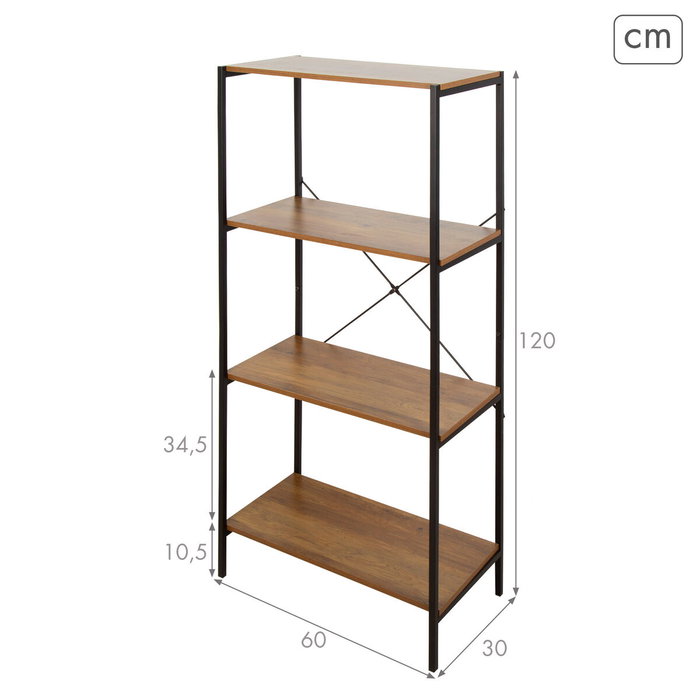Color Baby Max Home - Estanteria 4 Baldas 60X30Xh120Cm