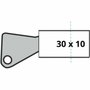 Yale Cerradura de medio cilindro para puerta de garaje, 6 pines, 4 llaves, 30 x 10 mm