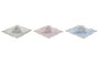 DKD Home Decor Doudou Baby Rosa Azul Poliester Dimensiones 30 x 8 x 30 cm (3 Unidades) para Bebés
