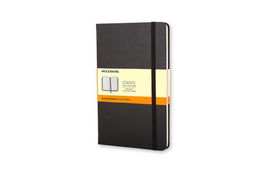 Cuaderno Moleskine Clasico Tapa Dura 9X14 192H 70Gr. Horizontal Con Goma Negra