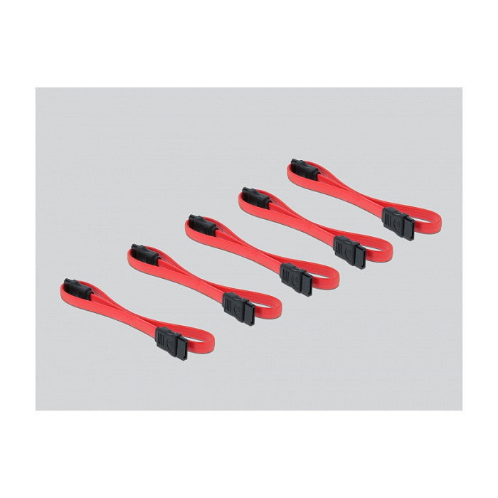 DeLOCK Tarjeta PCIe x4 de 5 Puertos SATA 3.0 Interna de 6 Gbit/s con Cables, Soporte Low Profile y Hot-Swap - Compatible Windows/Linux