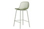 DKD Home Decor Taburete Shenglong Stripes Verde Menta