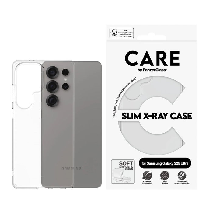 Care CARE by PanzerGlass Case Transparent X-Ray Soft S25 U
