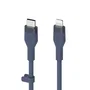 Belkin CAA009BT1MBL Cable USB-C a Lightning 1m Azul para Carga y Sincronización de iPhone/iPad