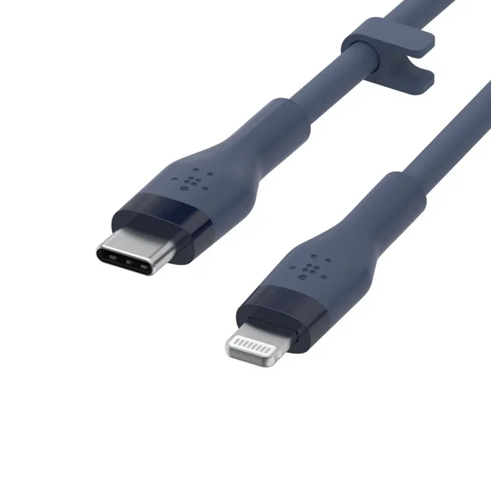 Belkin CAA009BT1MBL Cable USB-C a Lightning 1m Azul para Carga y Sincronización de iPhone/iPad