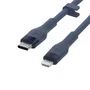 Belkin CAA009BT1MBL Cable USB-C a Lightning 1m Azul para Carga y Sincronización de iPhone/iPad