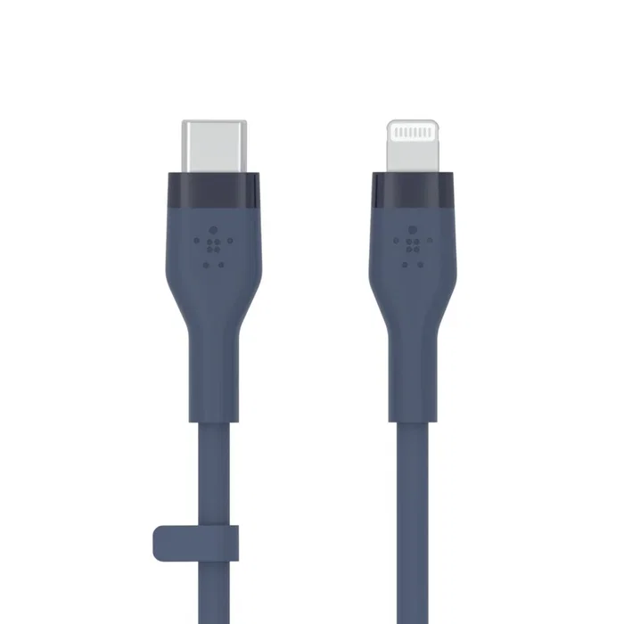 Belkin CAA009BT1MBL Cable USB-C a Lightning 1m Azul para Carga y Sincronización de iPhone/iPad