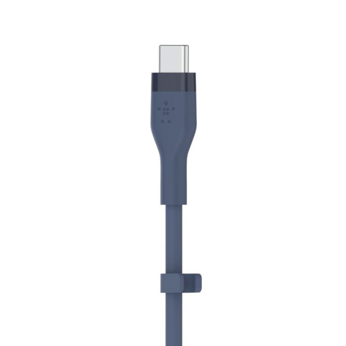 Belkin CAA009BT1MBL Cable USB-C a Lightning de silicona flexible de 1 metro para iPhone/iPad, color azul