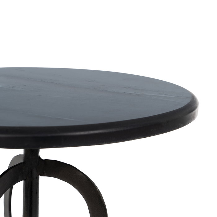 S/2 Mesa Auxiliar Blanco-Negro 38 X 38 X 63 cm