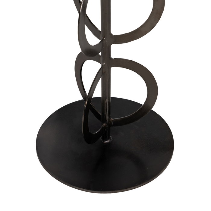 S/2 Mesa Auxiliar Blanco-Negro 38 X 38 X 63 cm