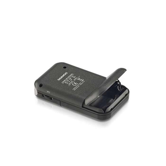 Daewoo Radio Portátil AM/FM, Gris