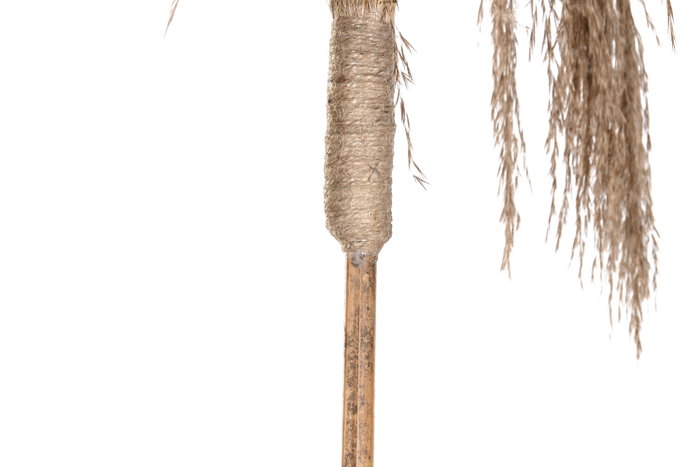 DKD Home Decor Decoración de Rayung y Bambú de 240 cm