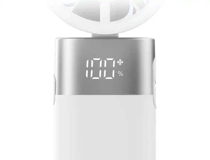 DAEWOO Ventilador de Mano Portátil 10W con 80 Velocidades y Pantalla Display