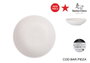 La Mediterranea Plato Hondo Arosa Ivory Ø20 cm, Plato Sopa o Postre, Vajilla, Colección S. Clara (12 Unidades)