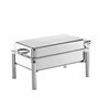 Sambonet Atlantic Chaffing Dish para buffet, acero inoxidable, 68.5 cm largo x 35.5 cm ancho x 30.5 cm alto, 10 litros de capacidad, color plata